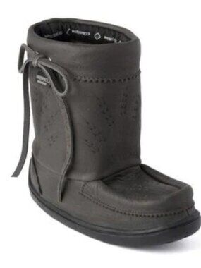 MANITOBAH Mukluks Gatherer kids waterproof boots, Brown cocoa, C 10